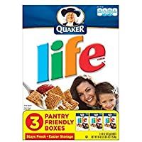 Los mejores  - Quaker- Life Cereal- Original- 18oz Box (Pack of 3)